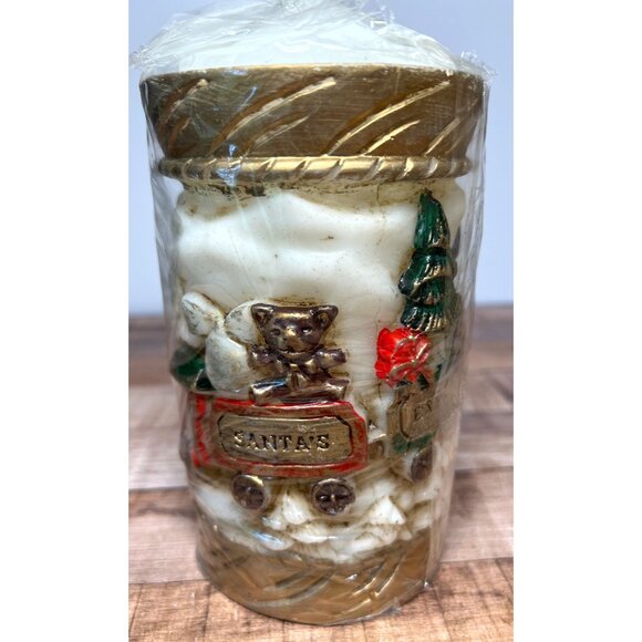Christmas Santa's Express Candle Emperor Art Creations New 1986 7-3/4” X 3.75” - Picture 4 of 9